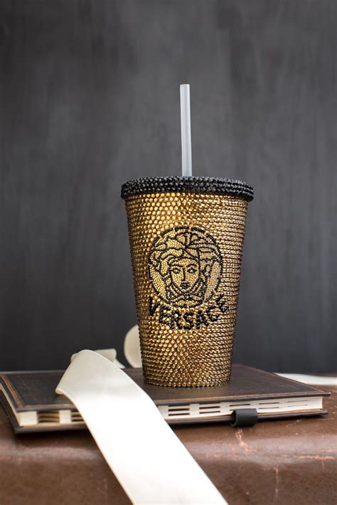 versace cups set|versace cup with straw.